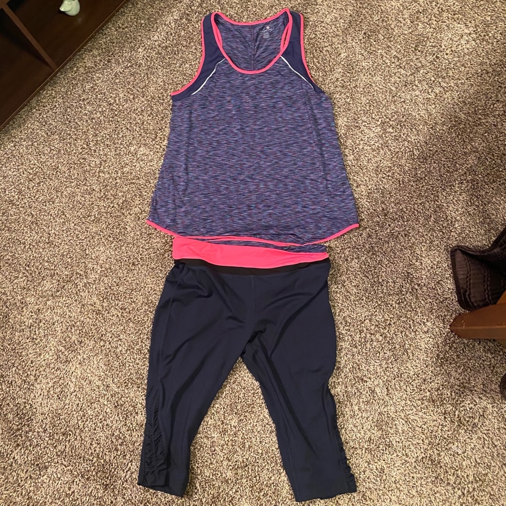 Tangerine workout clothes :)